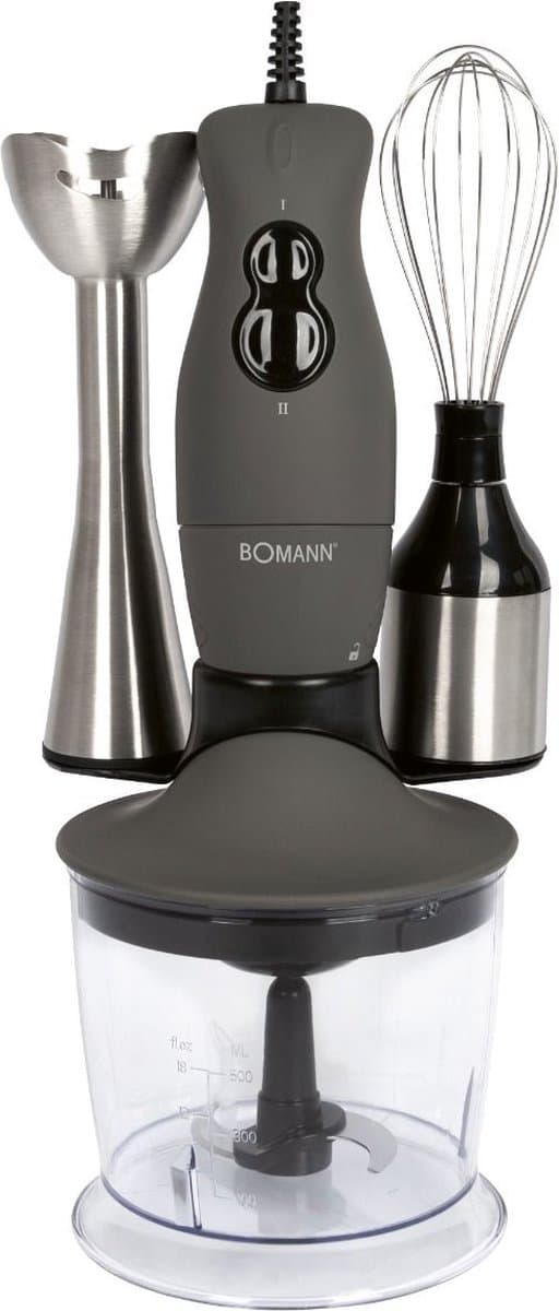 Bomann SMS 6055 CB - Staafmixer - 3in 1 set - Staafmixer/multihakmolen /klopper - 400 W