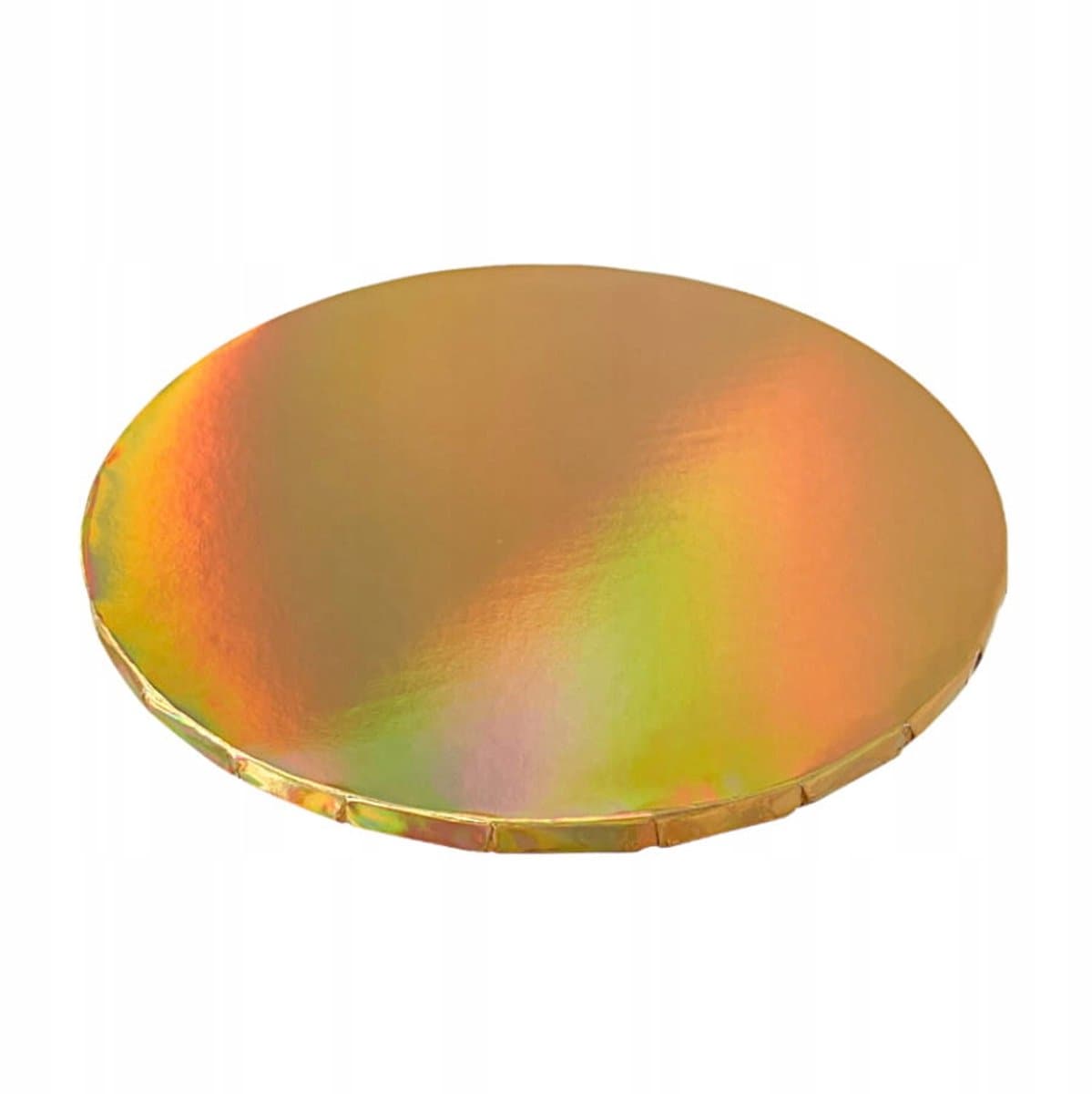 Gouden Holografische Taartonderlegger 30 cm - Glanzende Decoratie