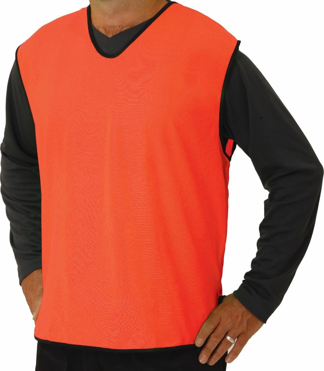 10 x Pirotti mesh trainingsovergooier / hesje - fluor oranje - maat: pupil (= XS)