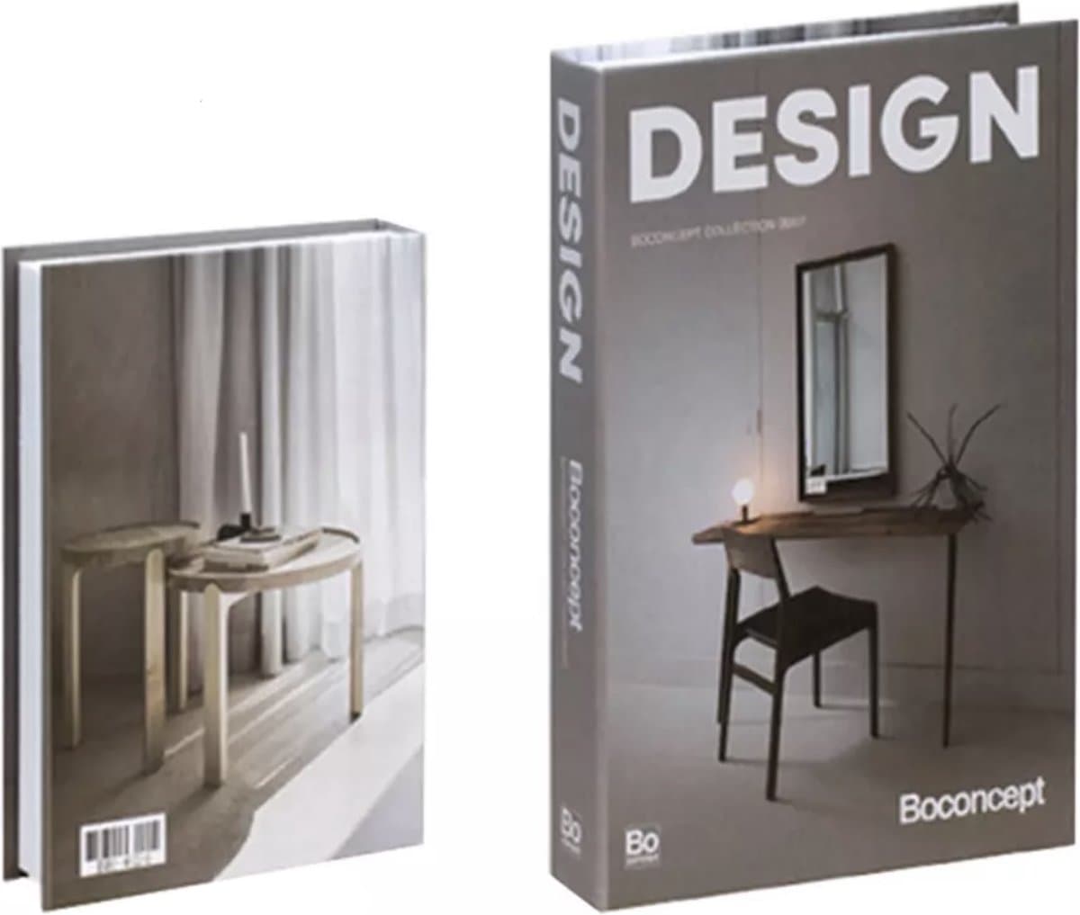 KimDo - Opberg boek - Design - Beige / grijs - Opbergbox - Opbergdoos - Decoratie woonkamer - Boeken - Nep boek - Opbergboek