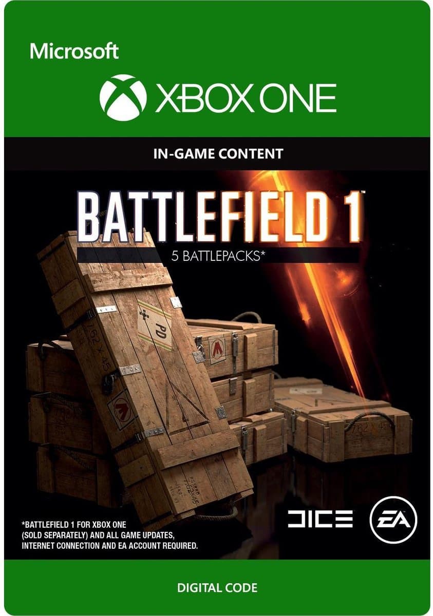 Battlefield 1: Battlepack X 5 - Niet beschikbaar in Belgie