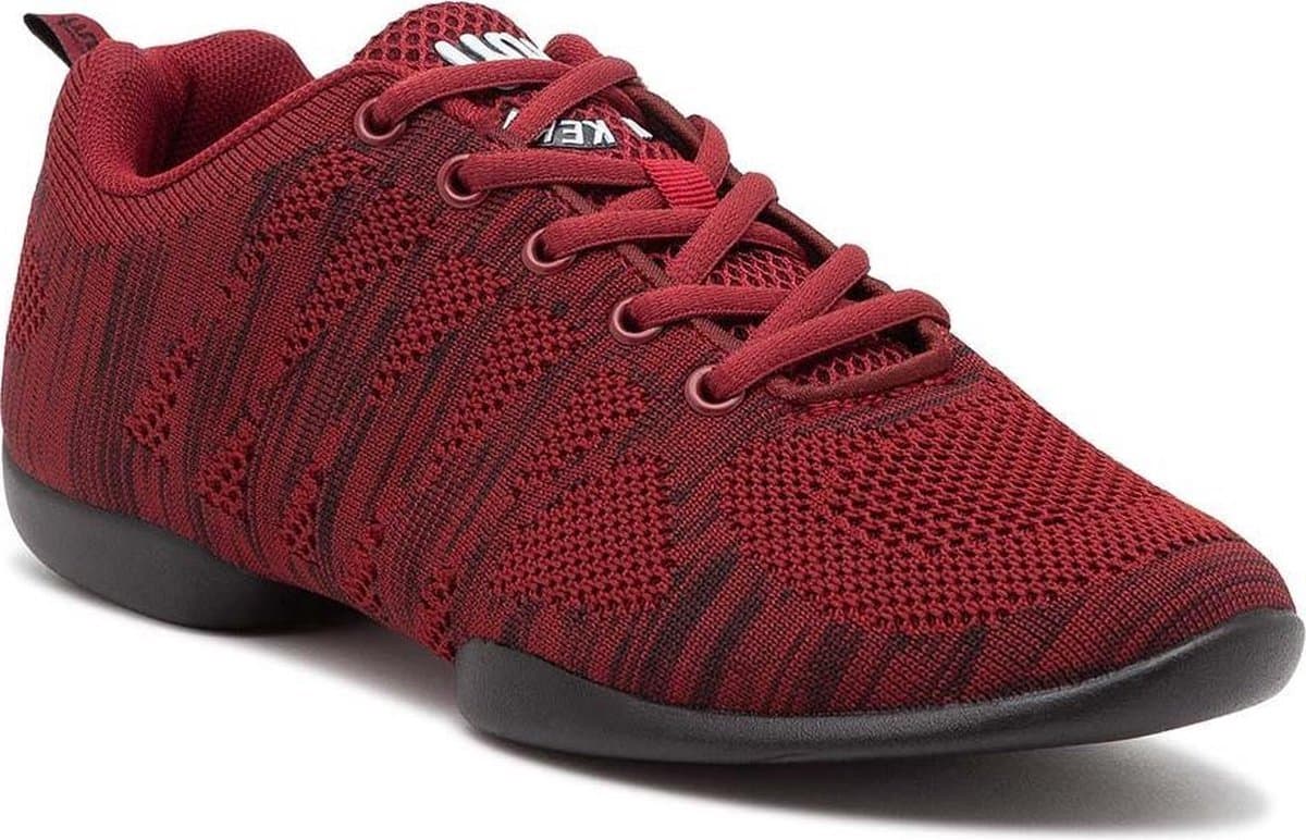 Rode Danssneakers Laag Anna Kern Suny 4035-bold - Heren Sport Sneakers - Salsa, Balfolk, Stijldansen - Maat 40
