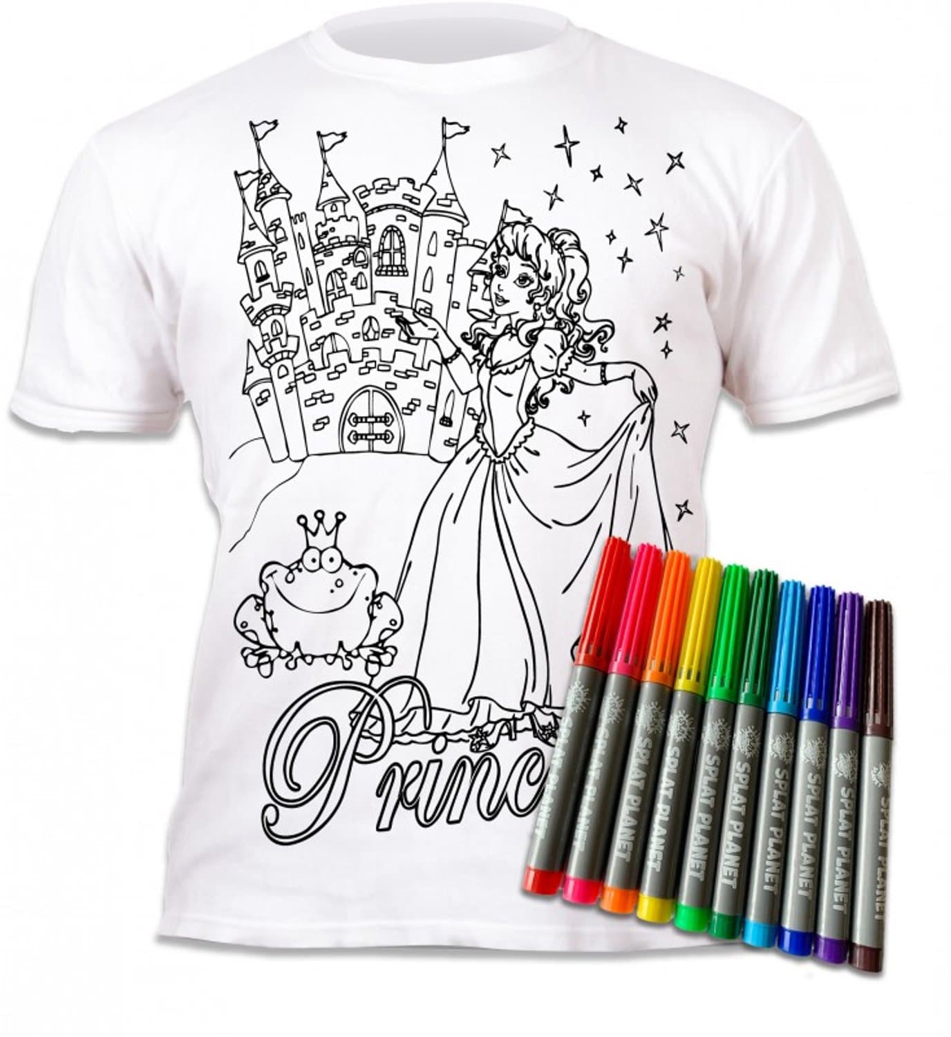 Splat Planet T-Shirt Kleuren Set Prinses 3 - 4 Jaar