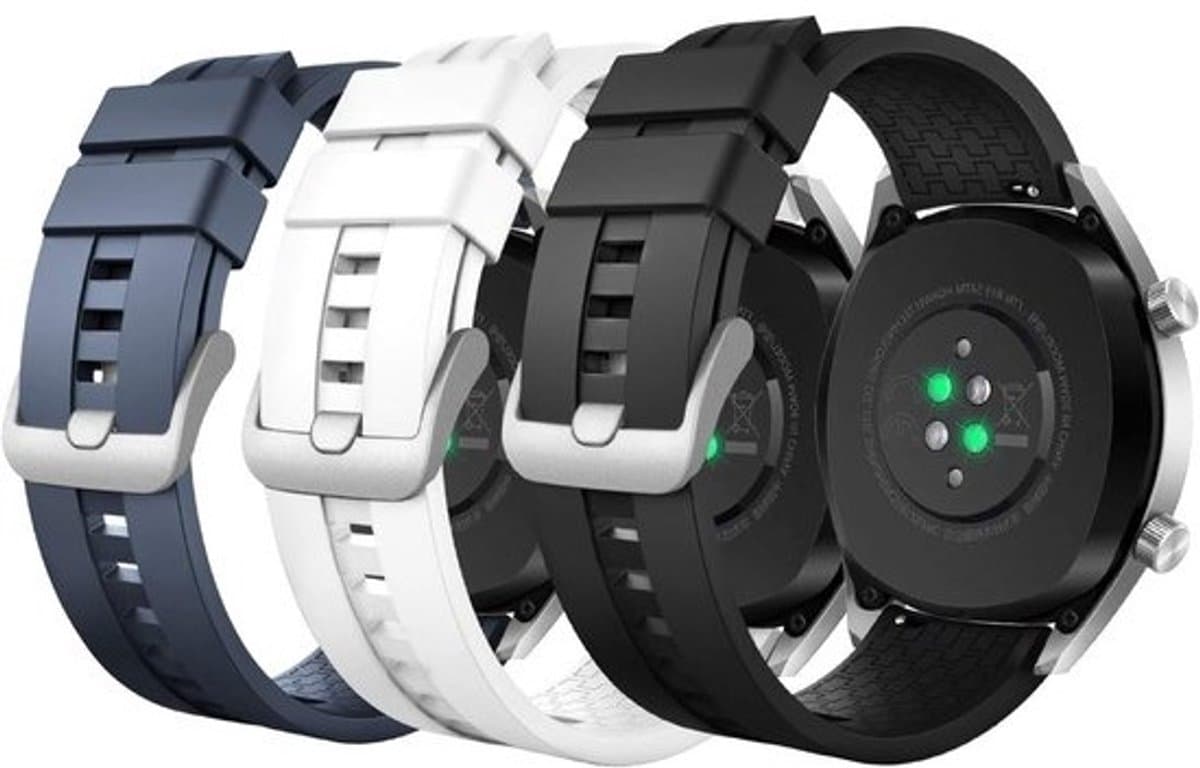 3-PACK Zachte Siliconen Vervangband Geschikt voor Huawei Watch GT 46mm, Galaxy Watch 46mm en Gear S3, Ideaal voor Sport en Dagelijks Gebruik