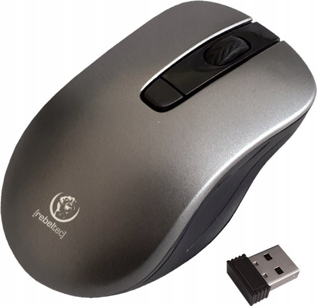 Rebeltec STAR - Draadloze Muis - 800-1600DPI - Zilver - 4 Knoppen
