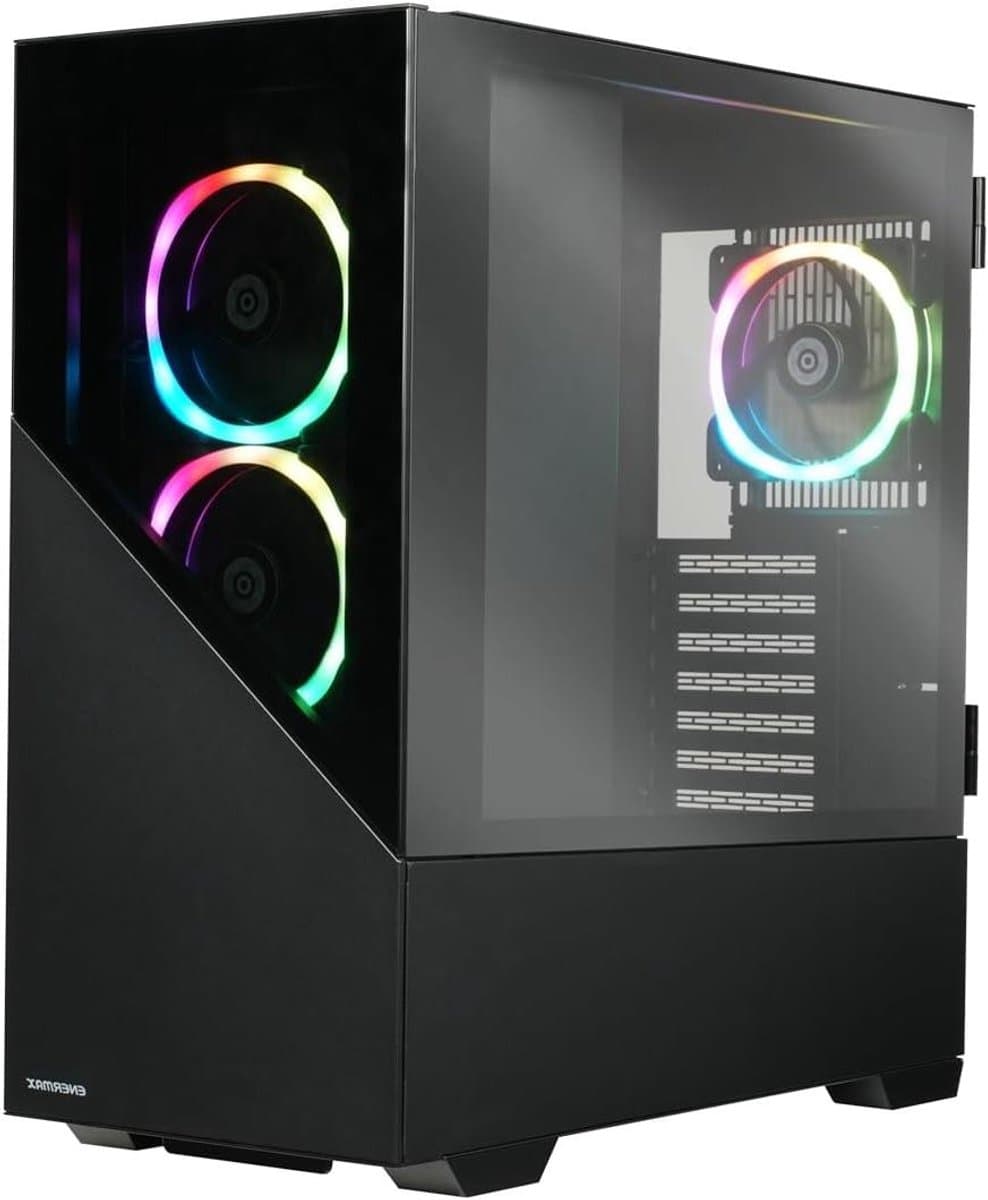 Gaming PC Behuizing - Computerkast ATX - Computer Bouwen - Gehard Glas Panel - 46.7 x 22 x 49.1 cm