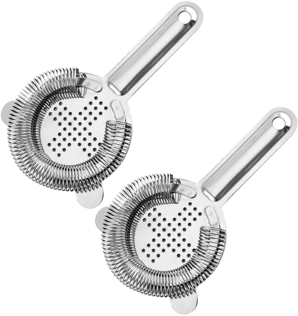 Dailygoods- Cocktailzeef 2-delig - Roestvrij Staal - Fijne Zeef - Multifunctionele Baraccessoires - Ideaal voor Mixologen - Professionele Kwaliteit