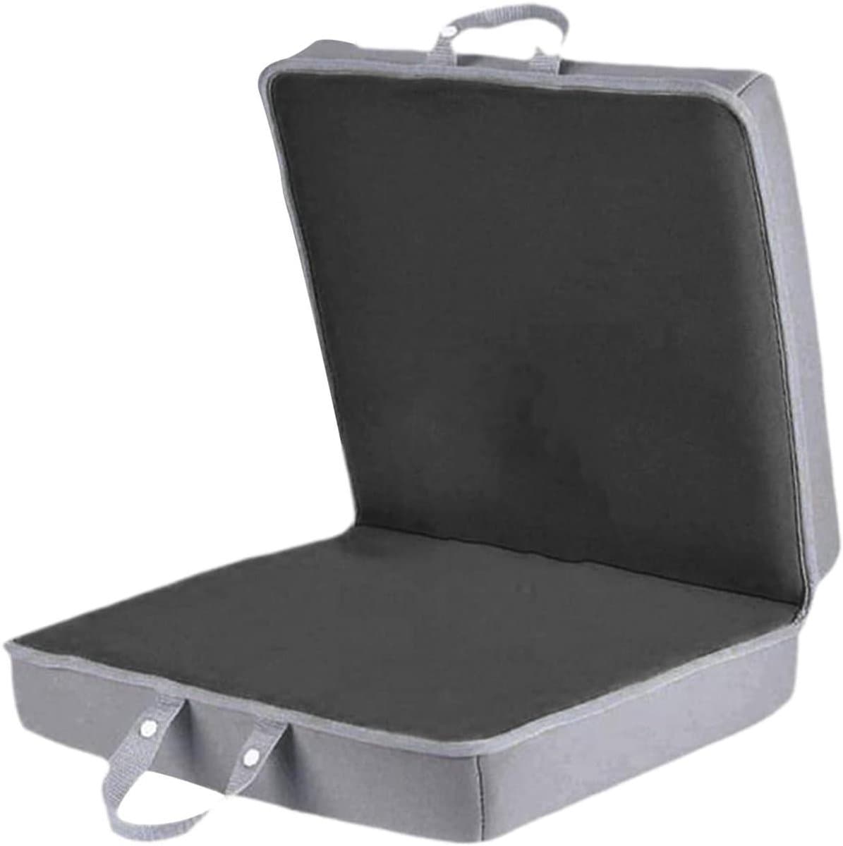 Knielkussen - Knielmat Handvatten - Tuinieren en Klussen - Dubbele Antislip Structuur - 60 x 34 cm - Zwart