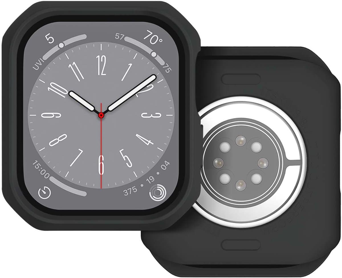 Itskins, Behuizing voor Apple Watch 38-40 mm Versterkt hybride massief R 100% gerecycled plastic, Zwart