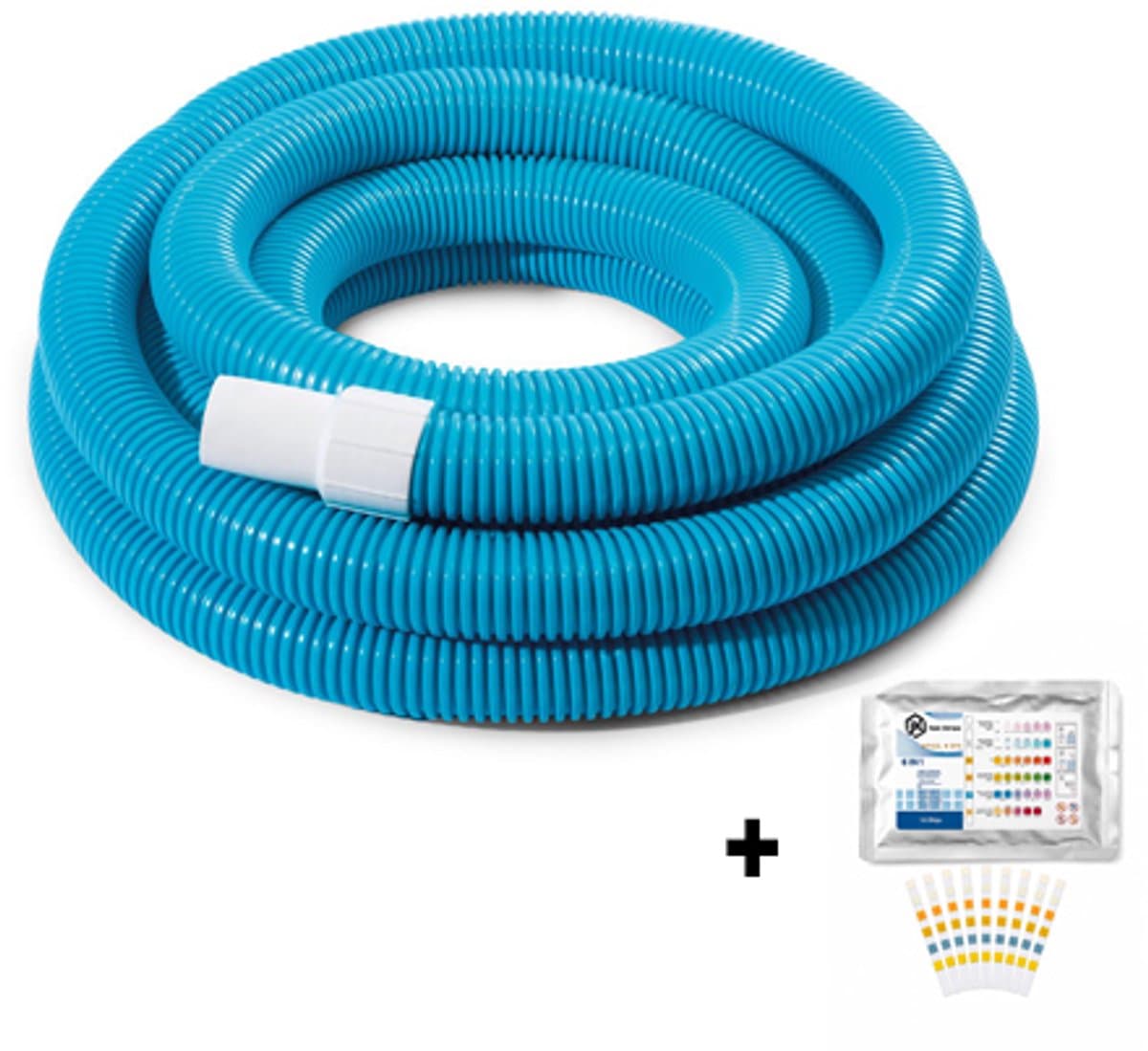 Intex Intex Deluxe vacuümslang - 7,5 meter - Zwembadinstallatie - + 50 JeKa Trading Test Strips - 750cm - Zwembadstofzuigerslang - Stofzuigerslang zwembad - Koppelslang - 29083