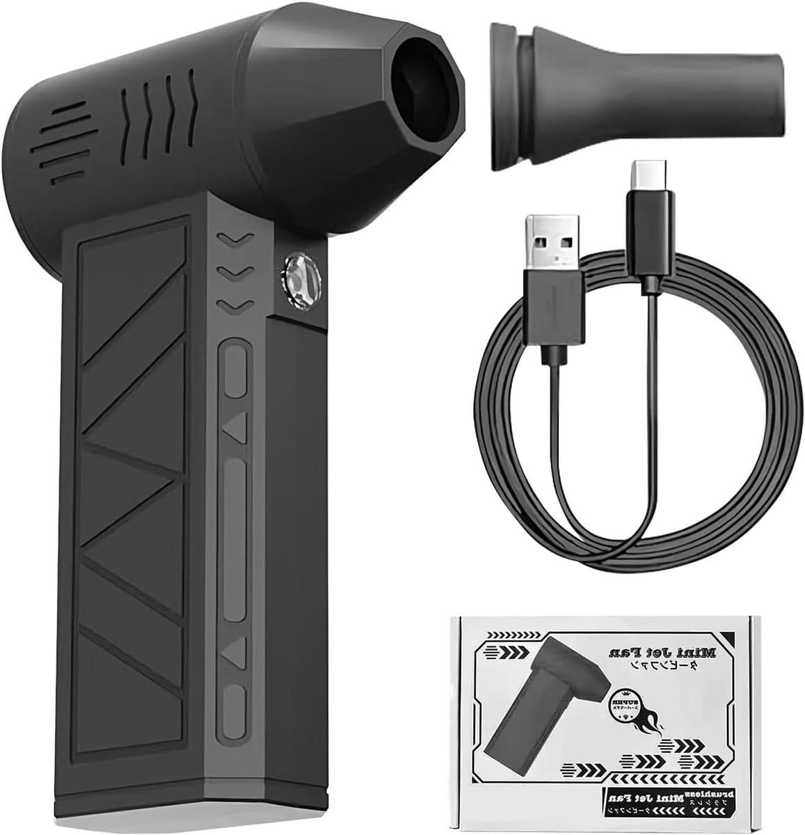 Elektrische Bladblazer - Luchtstofzuiger - Elektronica Reinigen - 3 Snelheden - Compact Design - Zwart