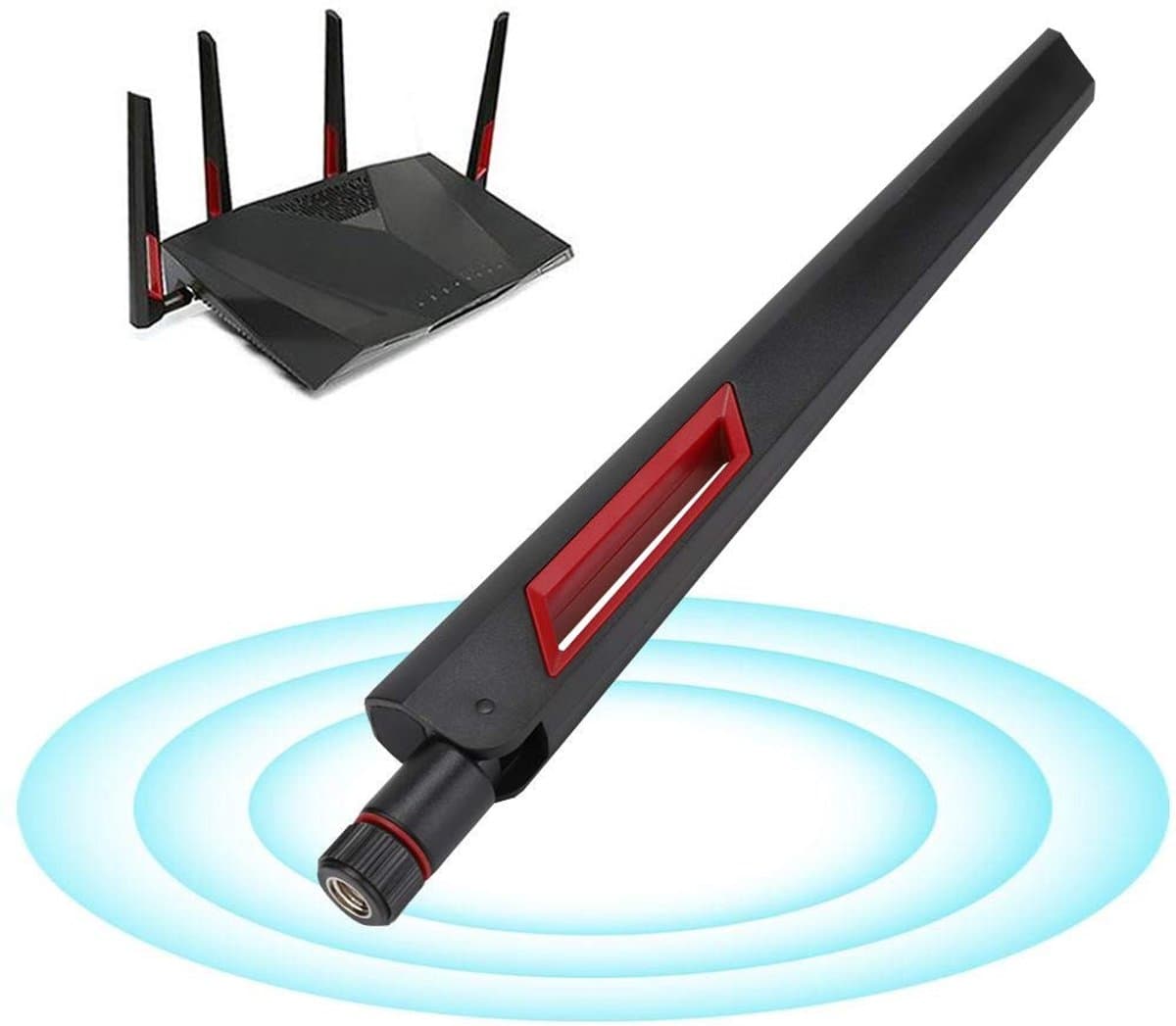 Allecto - Antenne - Dual-Band - Hoge versterking - 8dBi - SMA - Verbeter uw wifi-signaal - Geschikt voor router - AC68U AC88U AC66U