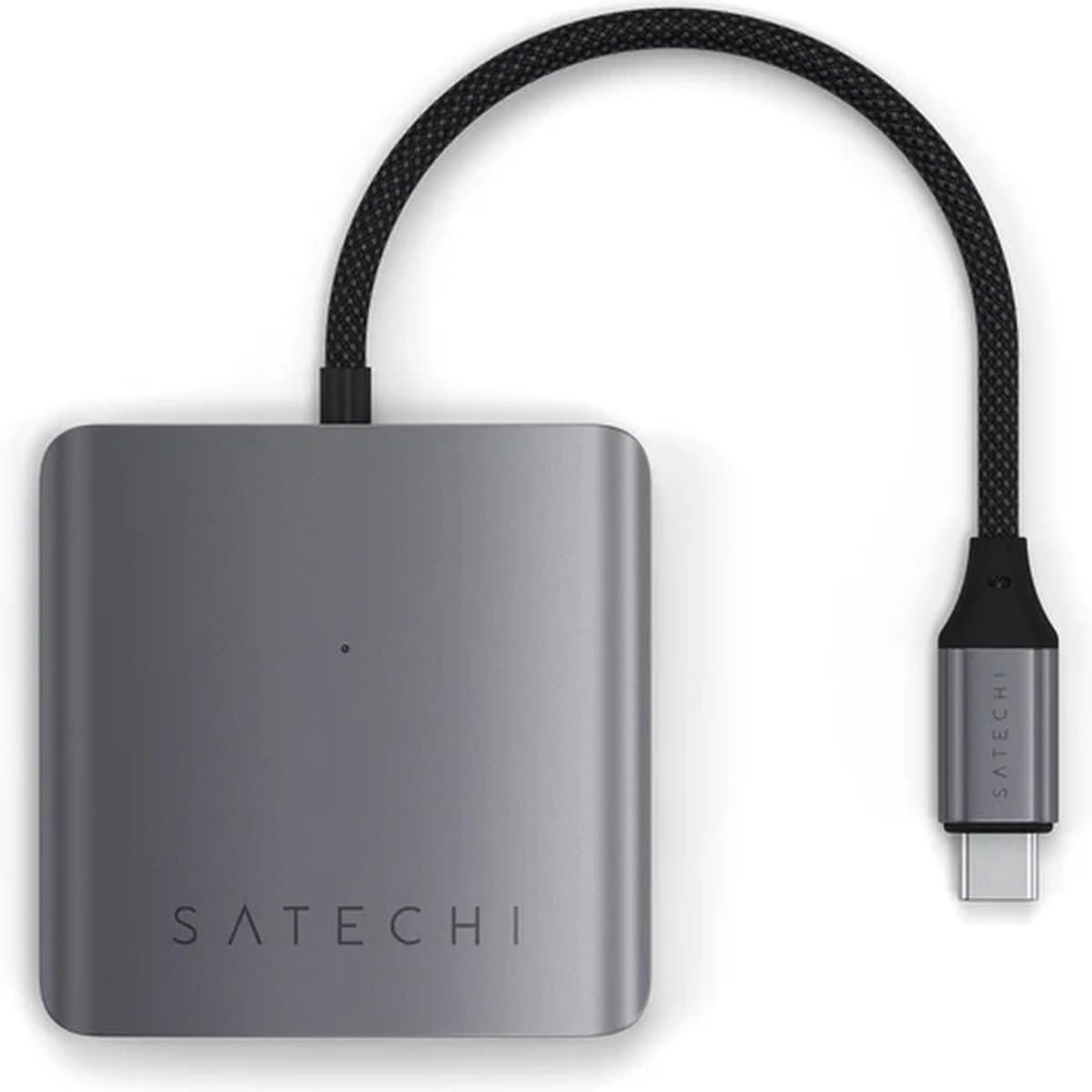 Satechi USB-C 4-Port hub met power delivery - Grijs