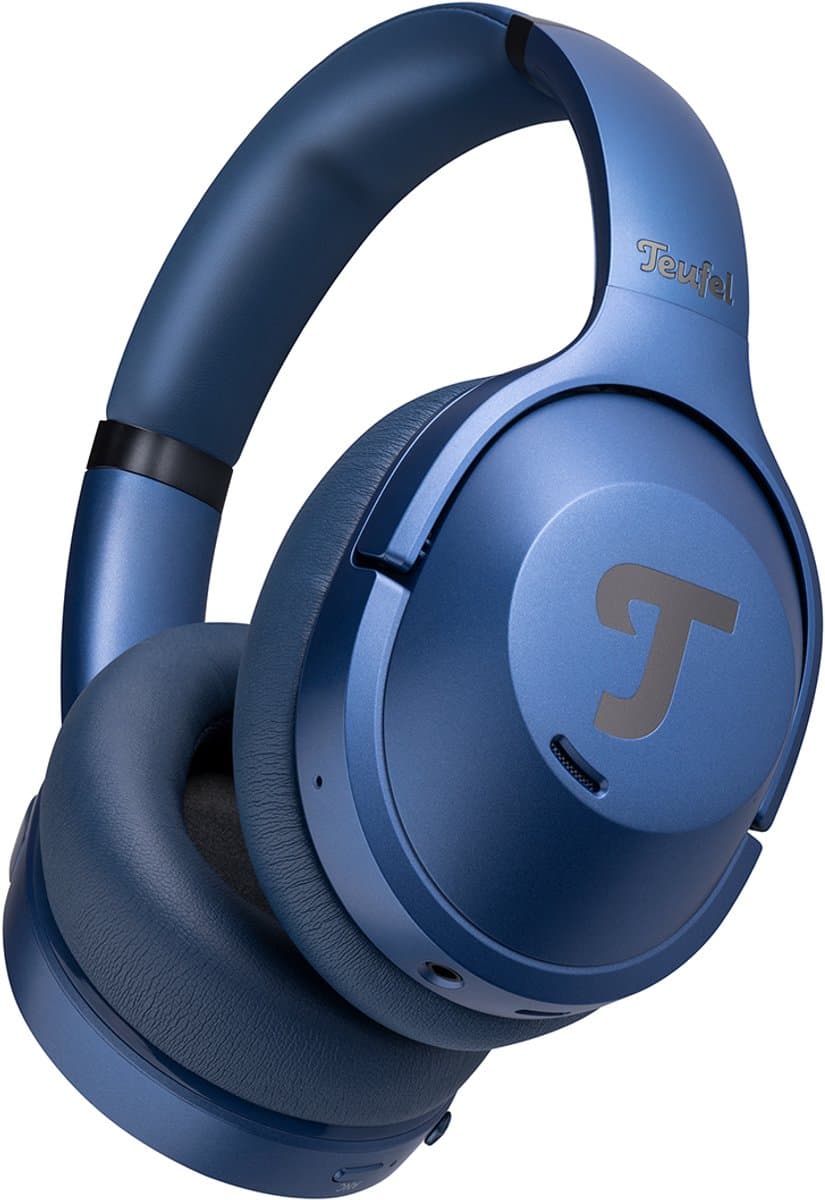Teufel REAL BLUE NC 3 - Gesloten bluetooth over-ear koptelefoon met Active Noise Cancelling (ANC) - Lange speelduur - staalblauw