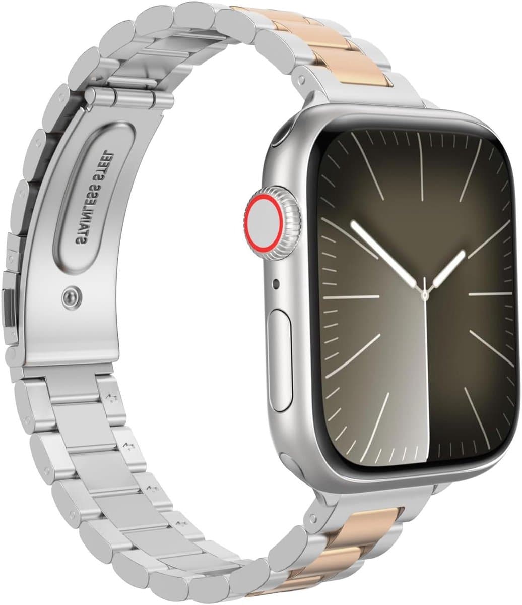 Dunne roestvrijstalen polsband voor Apple Watch Ultra 2 - 49 mm/45 mm/44 mm/42 mm