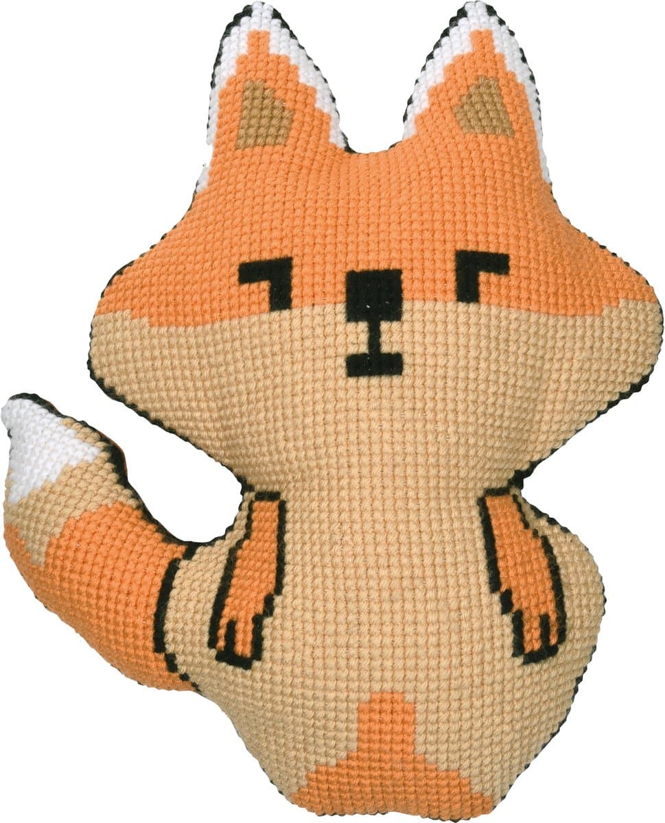 Vervaco - Kruissteekvormkussen kit met rug - Akita - PN-0214140 - Borduren - Borduurpakket - Borduurpakket volwassenen - Borduurpakket kind