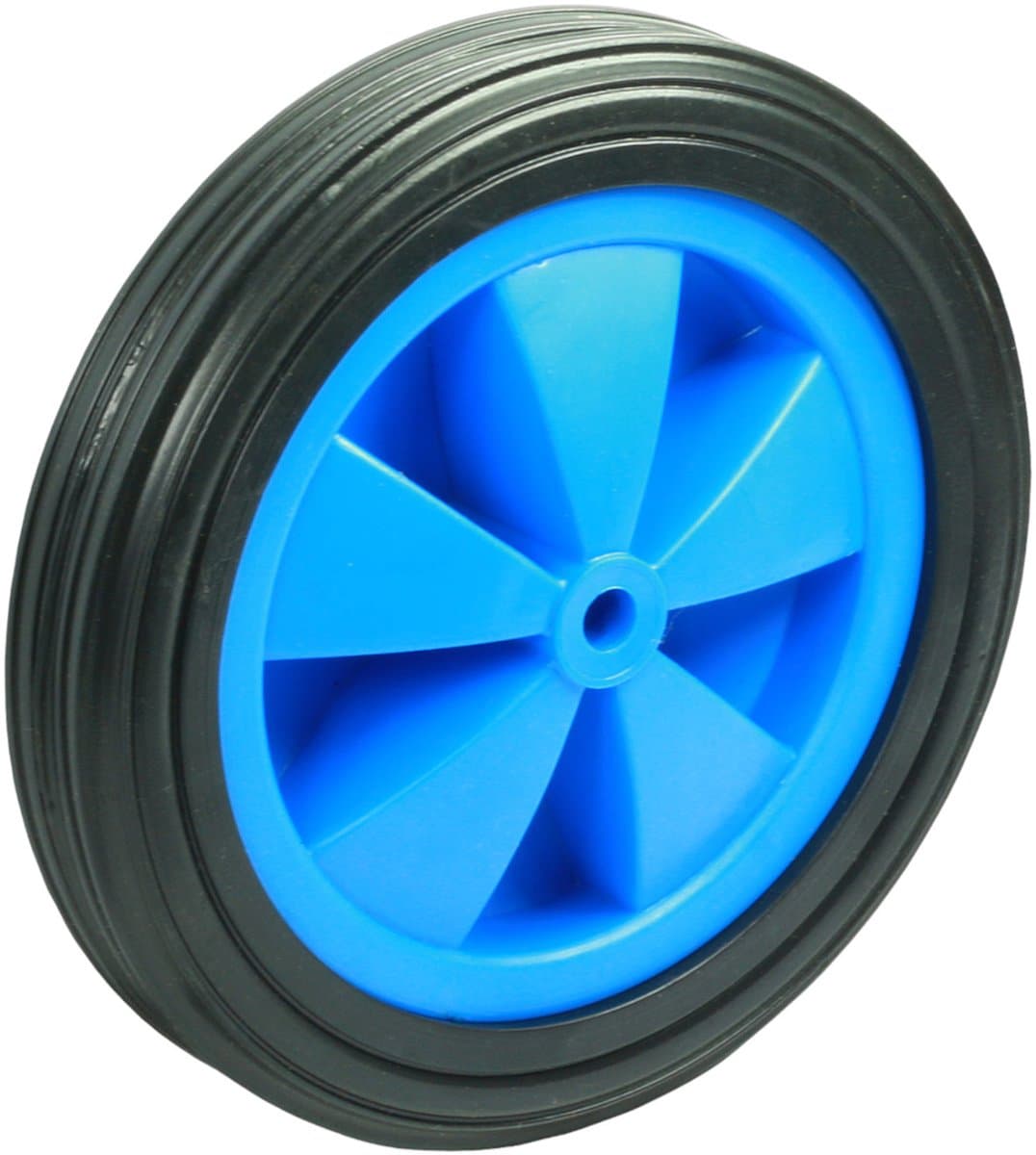 Domino® Zwenkwielen 145 mm Blauw - Maximale Belasting 30kg - Rubberen Wiele - Reservewielen Meubelroller Meubelwielen Wieltjes Zwaarlastwiele Trolleywielen