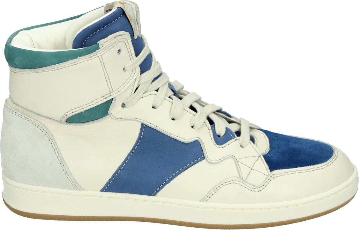 Ocra - 462 - Hoge sneakersVeterlaarzenDames veterschoenenDames sneakersHalf-hoge schoenen - Kleur: Wit/beige - Maat: 42