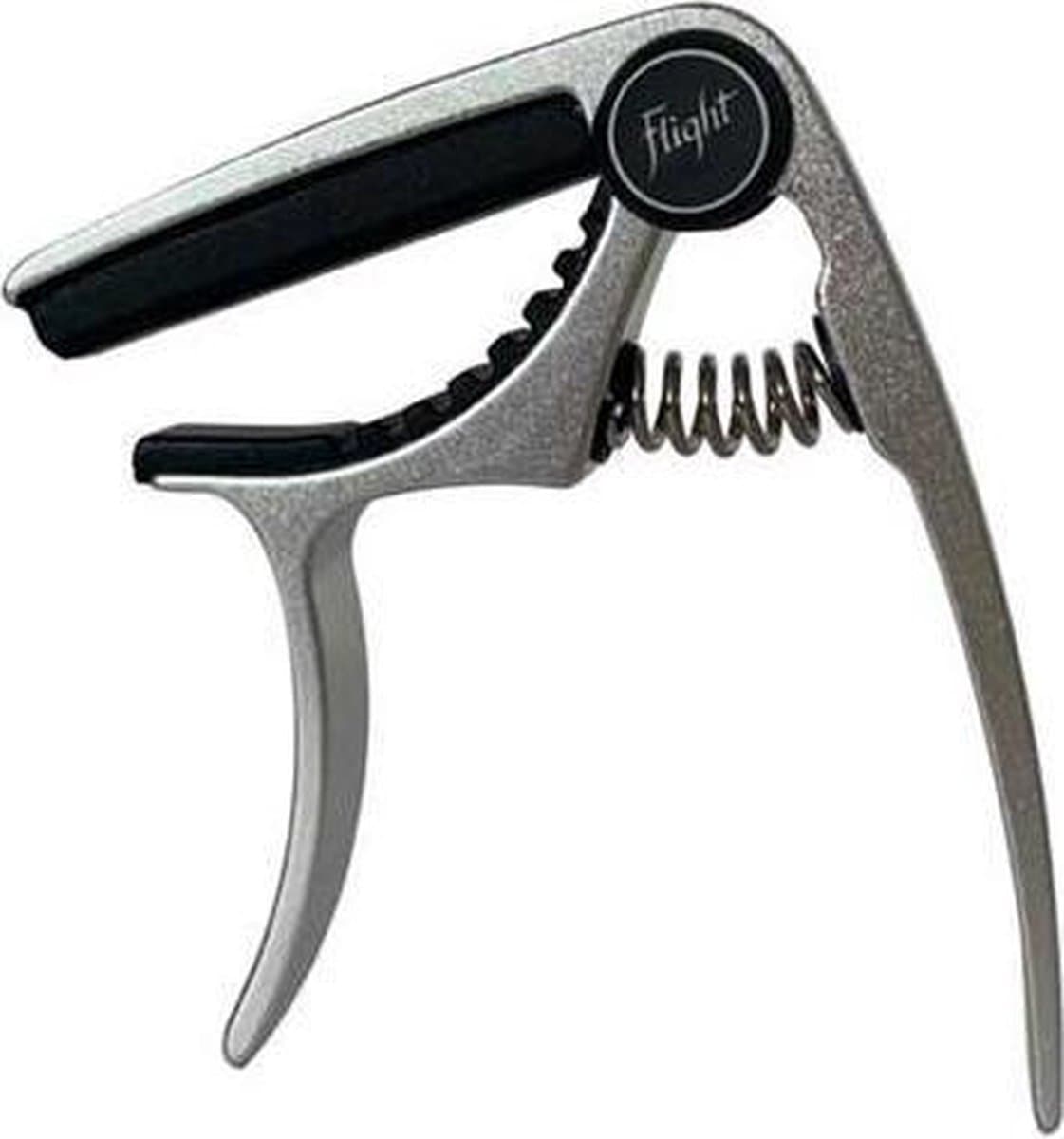 Flight FC-SV Aluminium Ukulele Capo Zilver met Veermechanisme