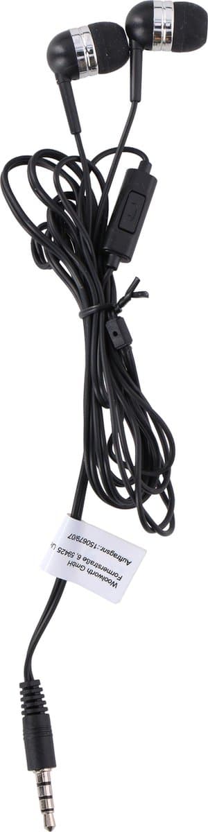 Grundig Oortjes - met Microfoon - met Draad - Handsfree - Ruisonderdrukking - Zwart