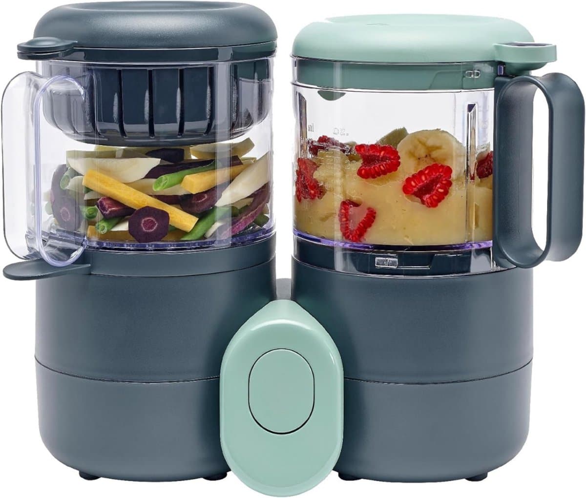 SVN®Stoomkoker baby - Baby Stomer en Blender - 4-in-1 Multifunctionele Baby Cooker - Grijs- 35cm x 19cm x 30cm
