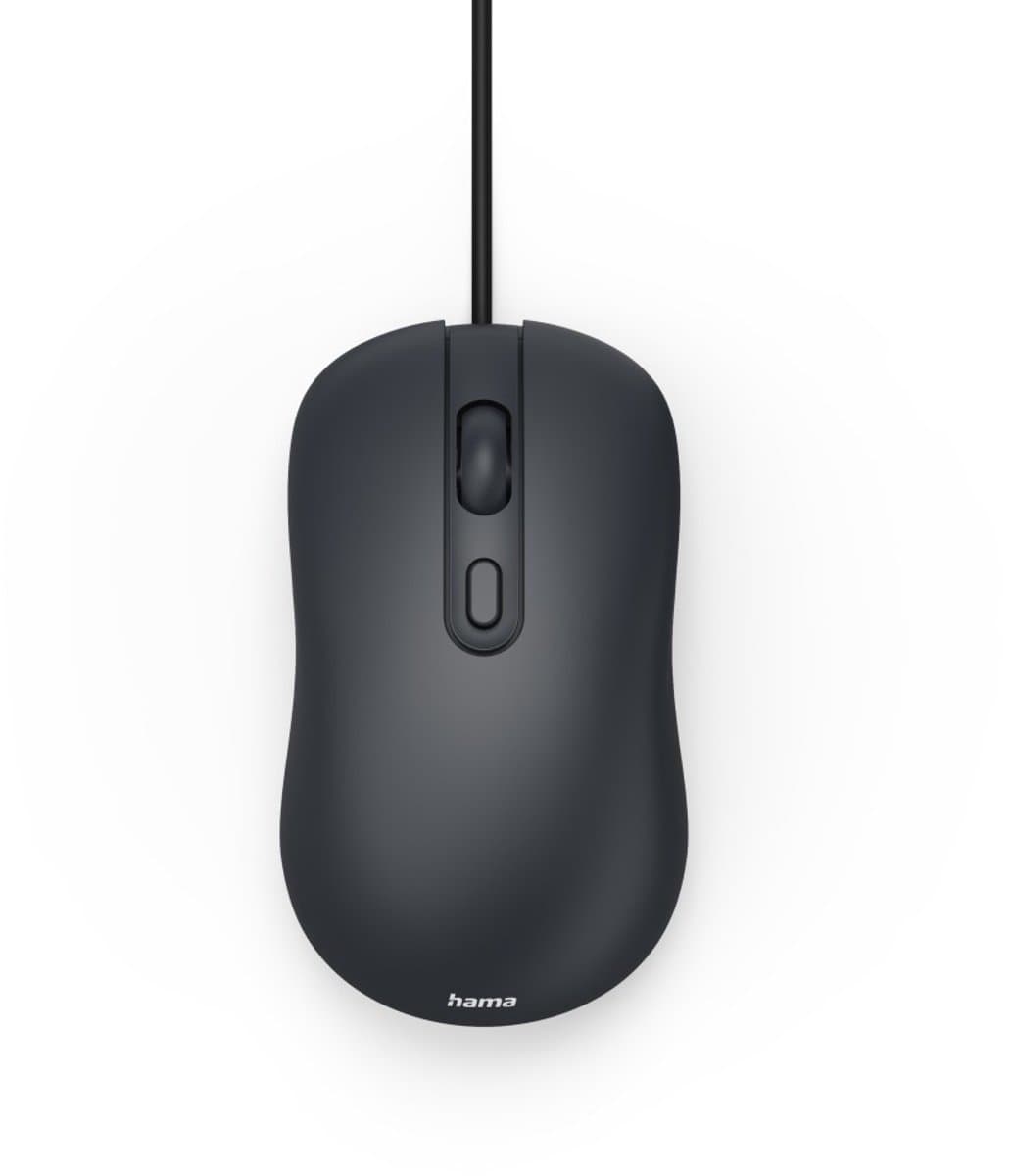 Hama CM-200 - Optische bedraade muis - 4 knoppen - Stil - Zwart