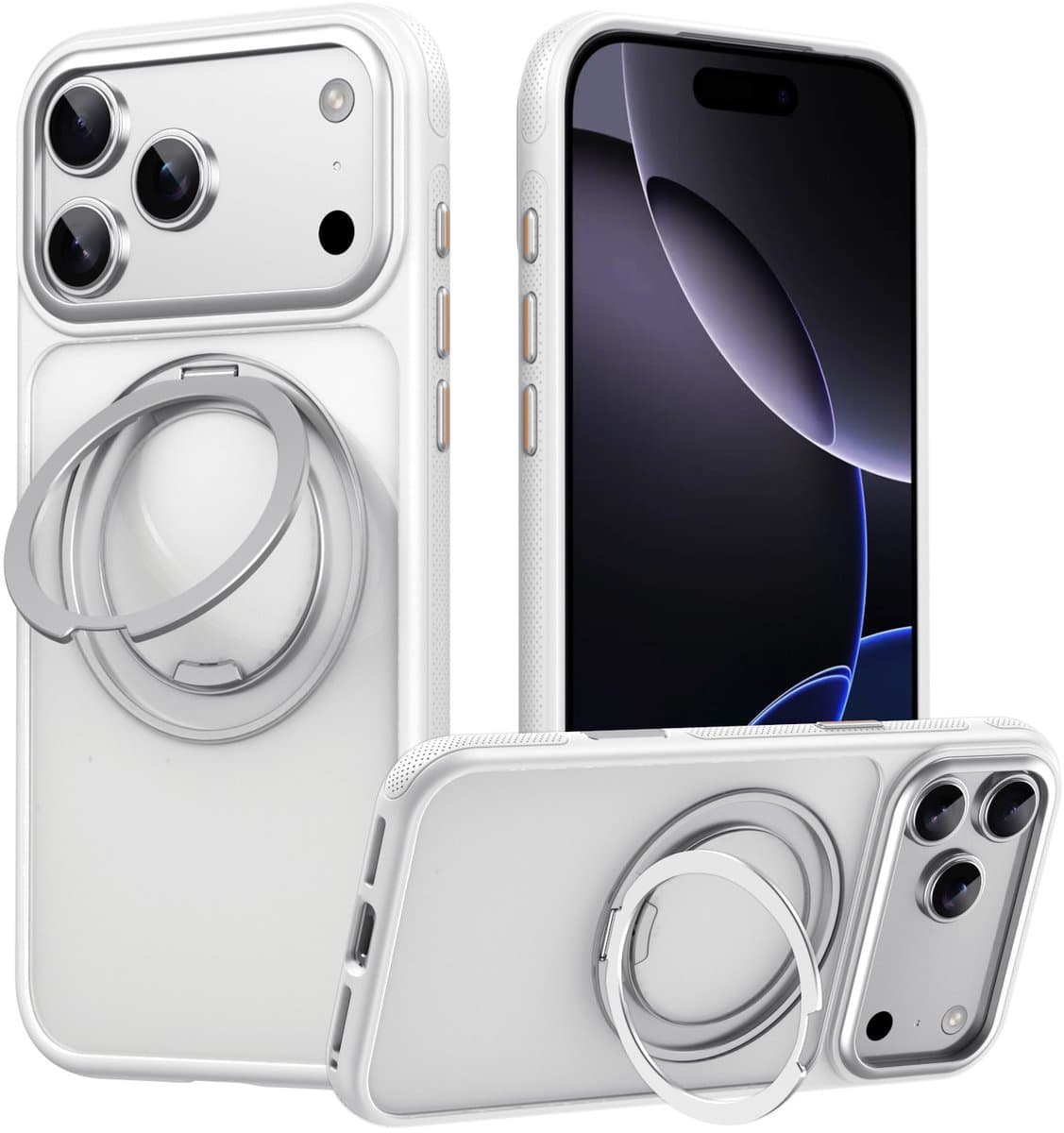 MagSafe-hoesje - iPhone-hoesje - Compatibel met iphone17pro max-hoesje - Wit