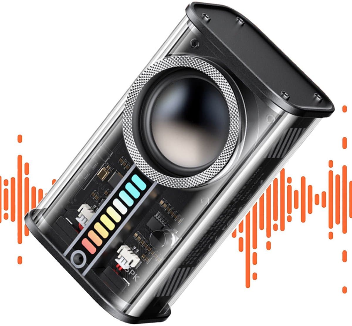 JeiibrZui Bluetooth Luidspreker - Draagbare Mini Speaker - Heldere Geluidskwaliteit Met Diepe Bas - 1 Stuk - Voor Binnen En Buiten Zwart