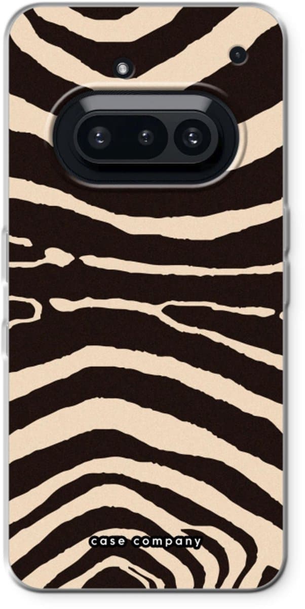 Case Company® - Hoesje geschikt voor Nothing Phone (3a) hoesje - Arizona Zebra - Soft Cover Telefoonhoesje - Bescherming aan alle Kanten en Schermrand