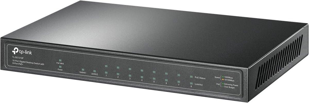 TP-Link TL-SG1210P - Netwerk Switch - PoE
