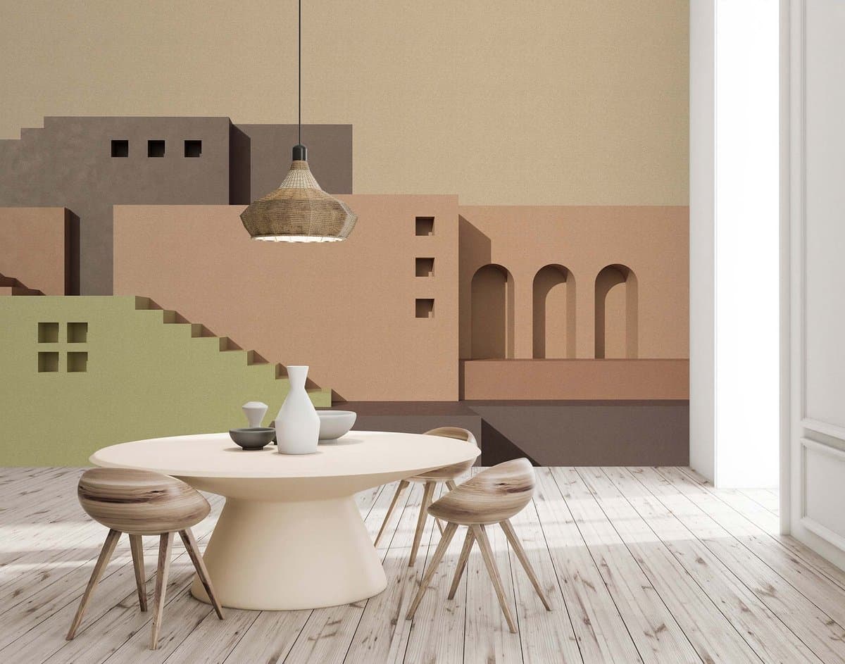 Fotobehang tanger2 DD122832 Livingwalls Walls by Patel 3 Beige Creme Grijs Vlies 270 x 400 cm (4 delen) Fotobehang