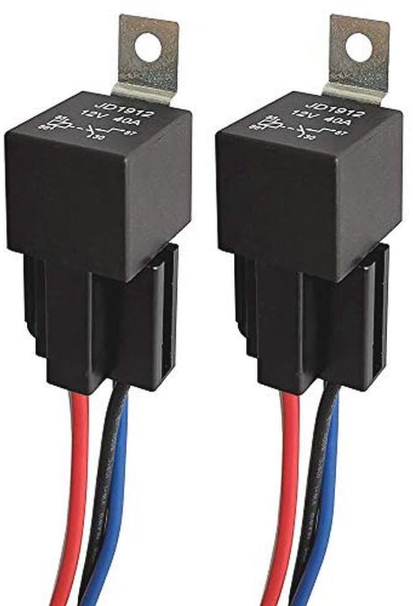 Auto Relais Harnas 12V 40A - 4-Pin SPST met Diode voor Auto's en Vrachtwagens