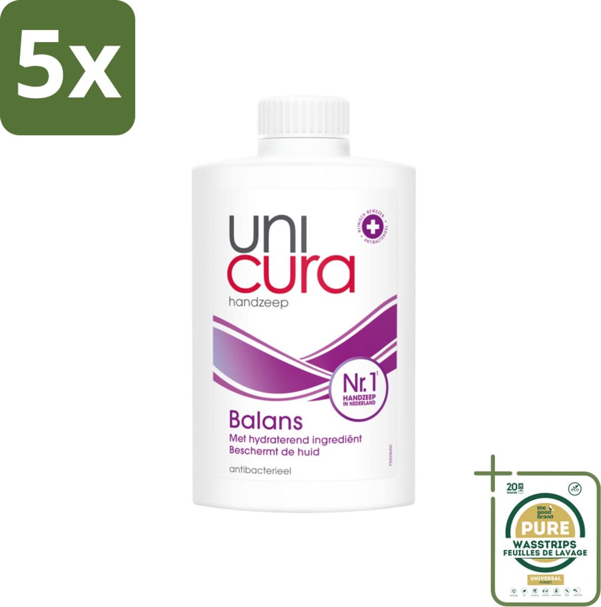 5 x Unicura – Vloeibare Zeep Navulling – Balans – 250 ml - Grootverpakking - Koffie - Koffiezetapparaat - Koffiezetapparaat