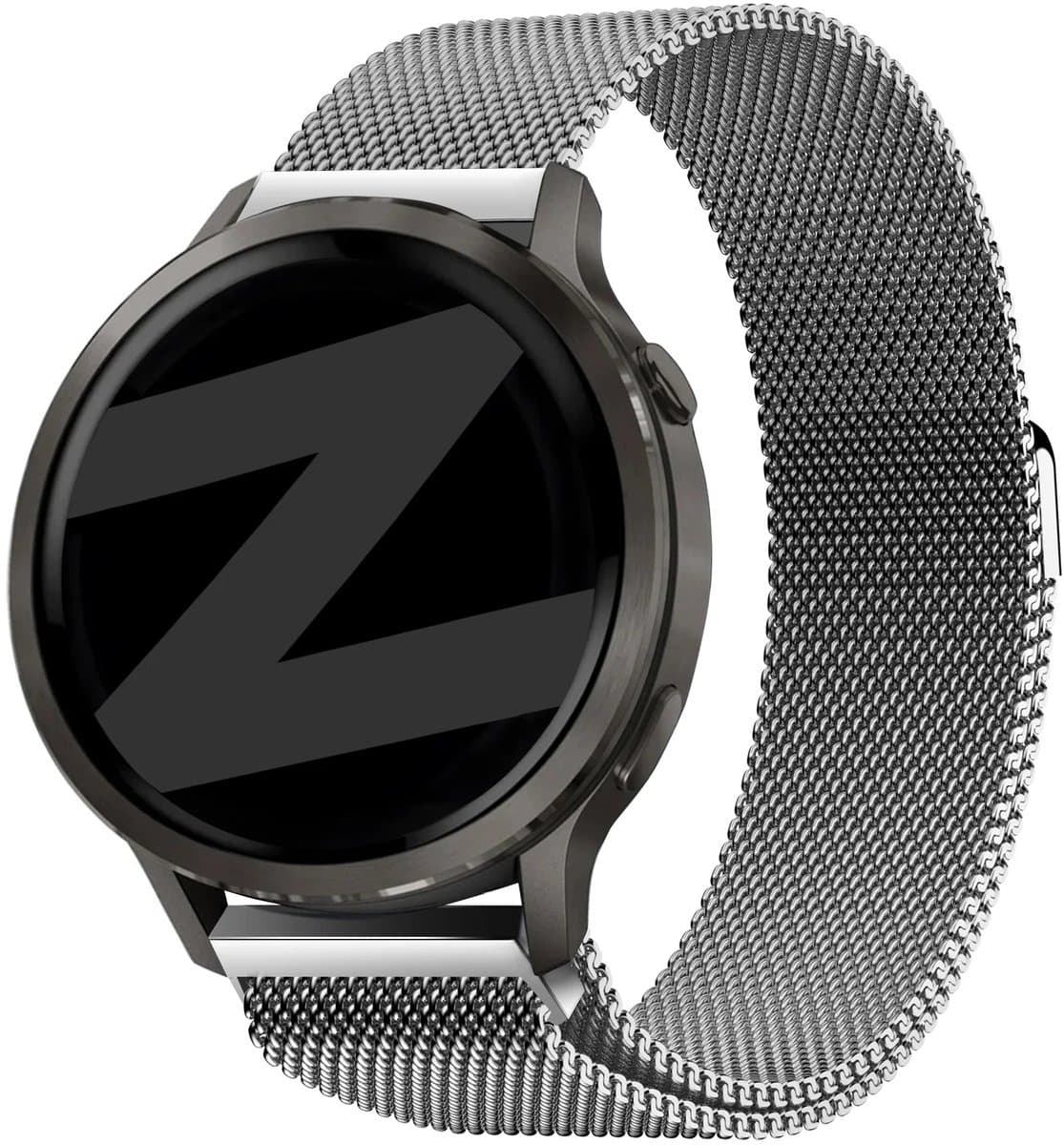 Bandz Milanese loop band (18mm) - Geschikt voor Garmin Vivoactive 4s / Vivomove 3s / Venu 2s / Venu 3s / Forerunner 255s / Forerunner 265s / Venu 4 - 41mm - Zilver