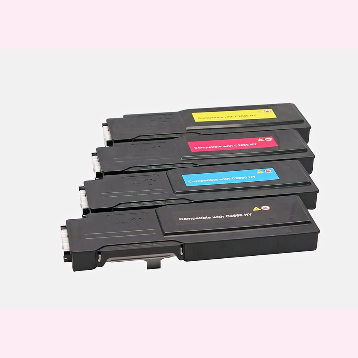 Set 4x ABC huismerk toner geschikt voor Dell C2660 C2660d C2660dn C2665 C2665d C2665dn C2665dnf