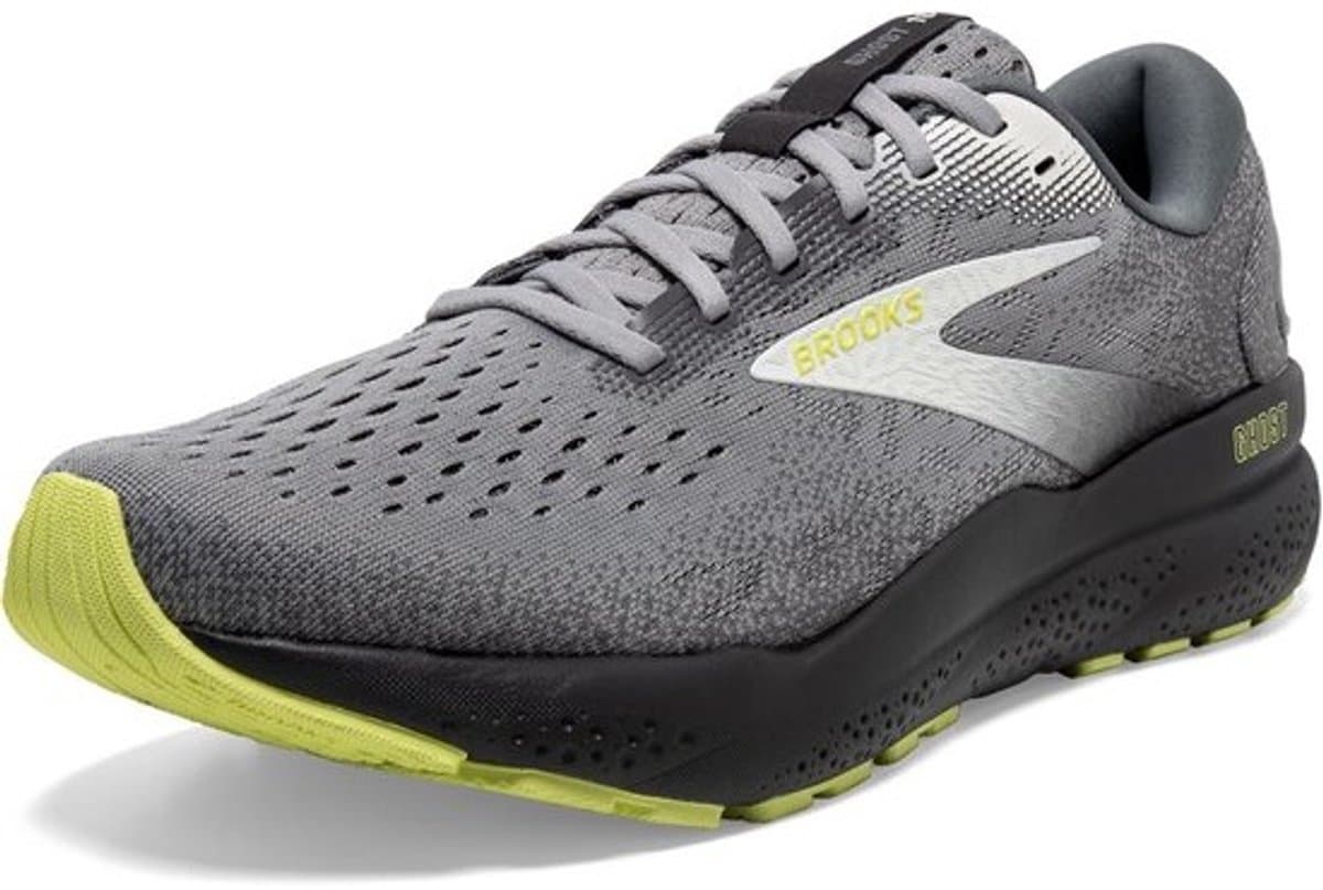 Neutrale hardloopschoenen voor heren - Volledig gedempte sportschoen Lime Grey
