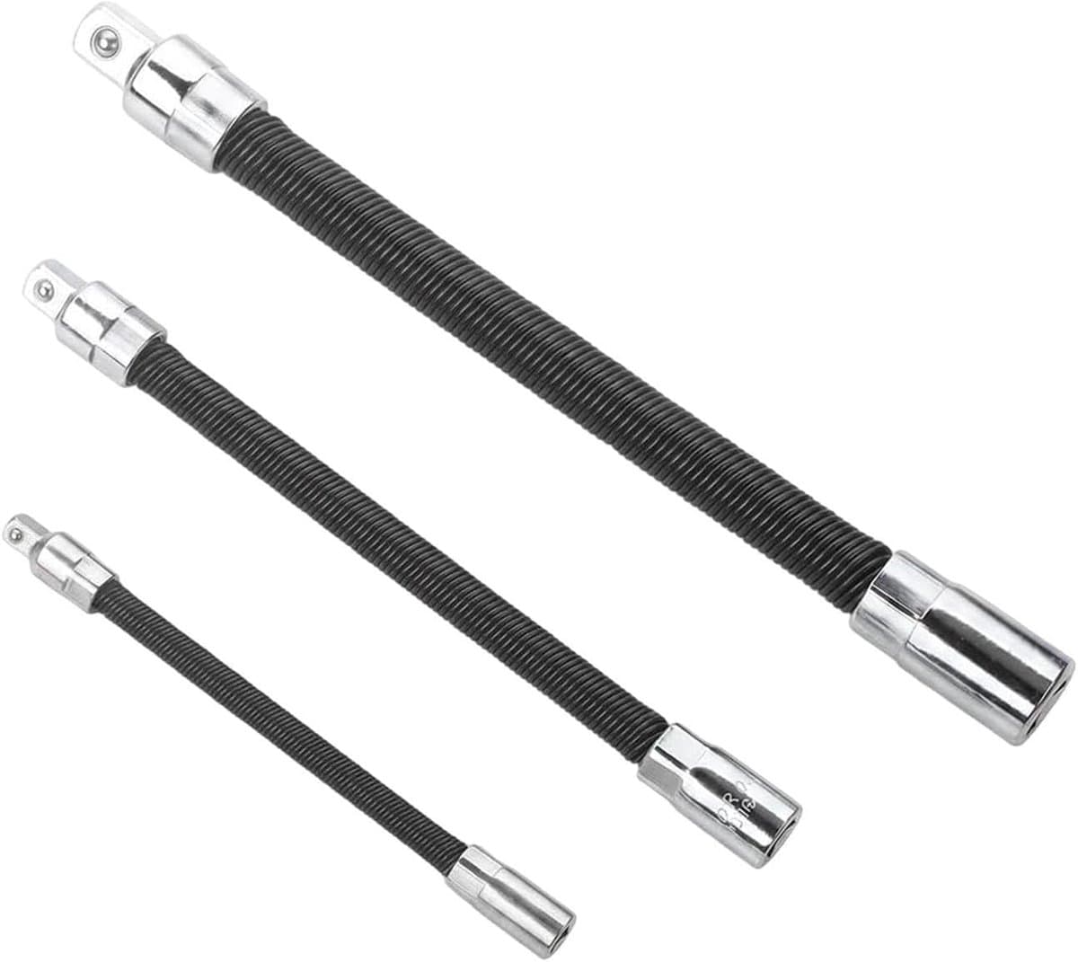 Flexibele Verbindingsstang - Buigbare Draadstang Set - Autoreparatie Gemak - Hoge Koppel Ondersteuning - 3 Stuks - Metaal