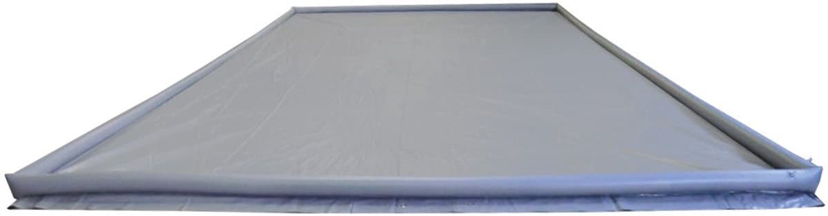 Happy Rhino - Grondzeil met Opblaasbare Rand - 250 x 450 cm - Grijs - Gronddoek - PVC - PVC grondzeilen