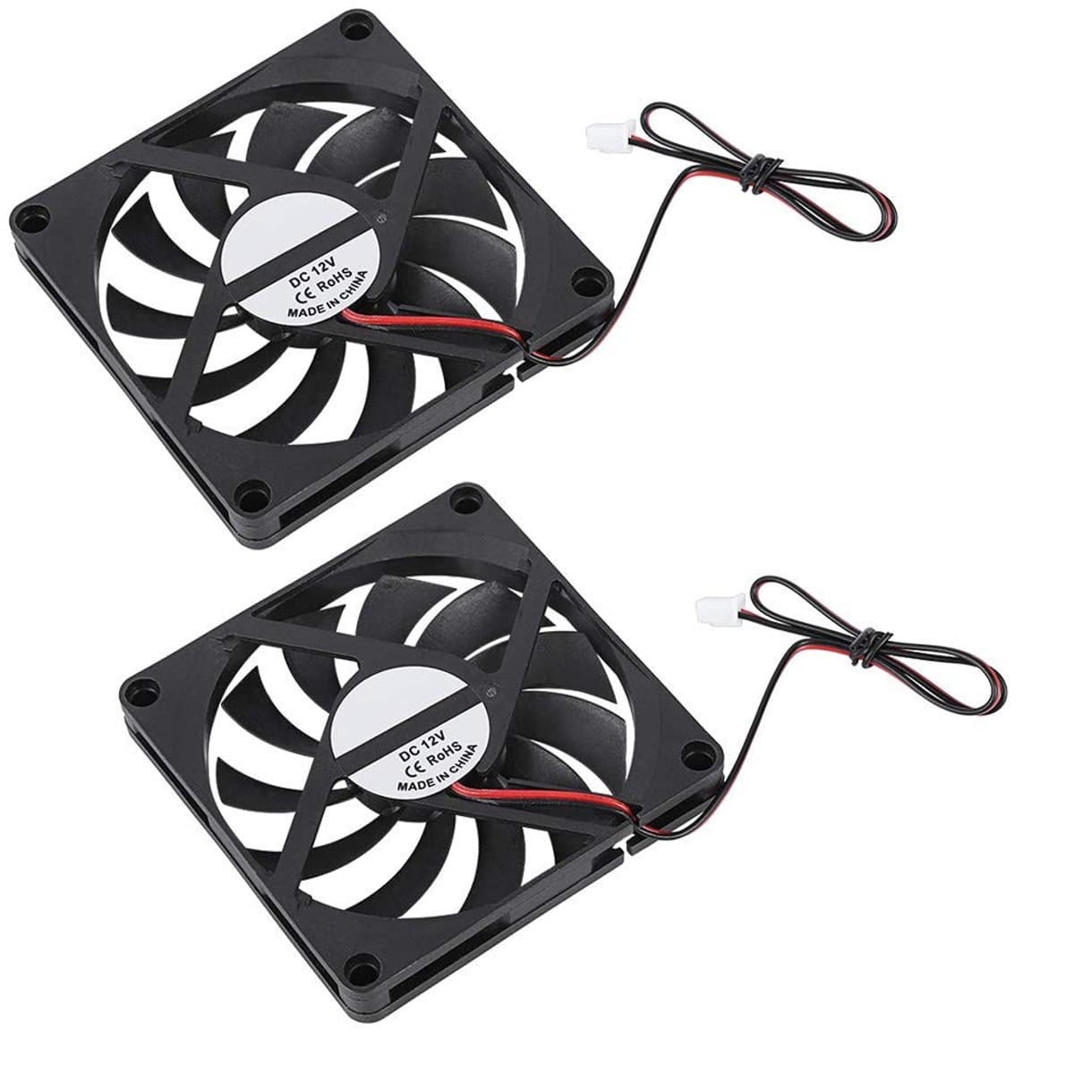 Allecto - 3D-Koelventilator - Hoge Snelheid Koelventilator - Lage Geluidsniveau - 12V - Duurzaam - 21.46CFM - Geschikt voor 3D-printers - Klein for...