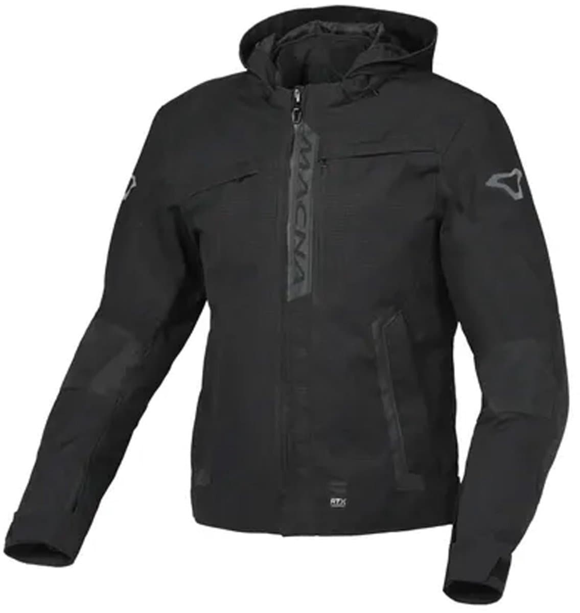 Macna Riggor Textile Waterproof Jas Zwart - Jas