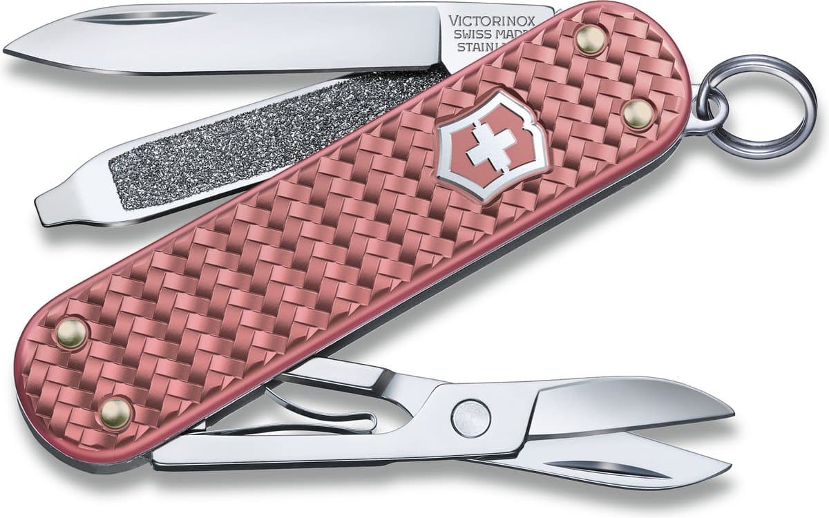 Victorinox Classic SD Precious Alox Zakmes - Zachte Roze, 9,7 cm