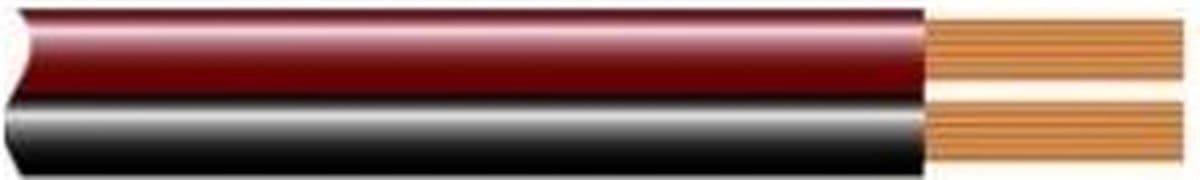 Luidsprekersnoer rood zwart 2x2,50mm² ring van 100m