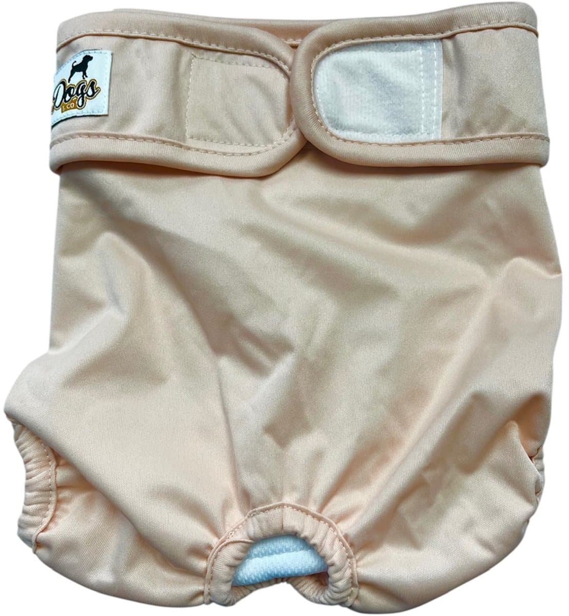 Dogs&Co® Loopsheidbroekje Beige - Maat S - Katoen & Mesh Stretchy met Klittenband - Hondenluier - Loopsheidbroekje hond - Honden - Incontinentiebroekjes