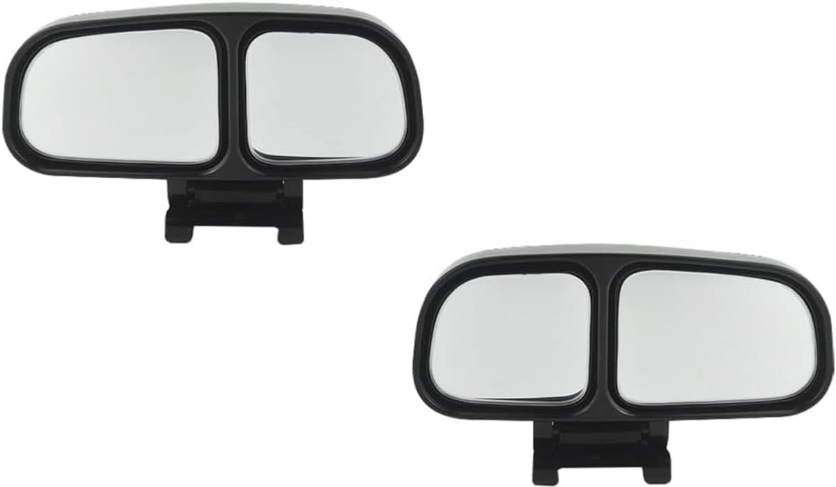 2x Verstelbare Dodehoekspiegels met Dubbele Lens voor Auto, SUV en Vrachtwagen - Verbeterd Zicht
