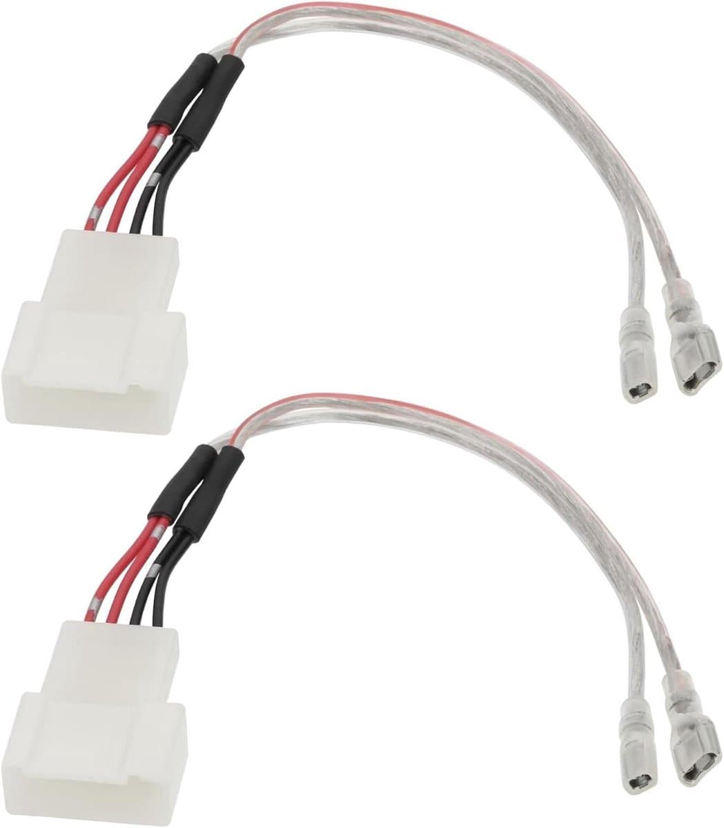 Allecto Plus - Speaker Wiring Harness Connector voor auto - Geschikt voor Toyota Corolla, Camry, RAV4 en Subaru Forester, Impreza - 2 stuks.
