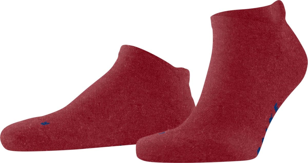 FALKE Keep Warm kort eenkleurig wol sneakersokken enkelsokken unisex rood - maat 42-43
