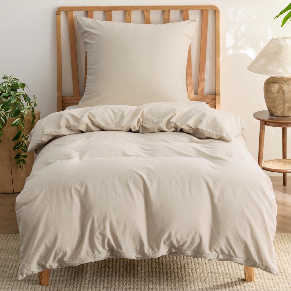 Unyqoos® Elegante katoenen beddengoedset met dekbedovertrek en kussensloop