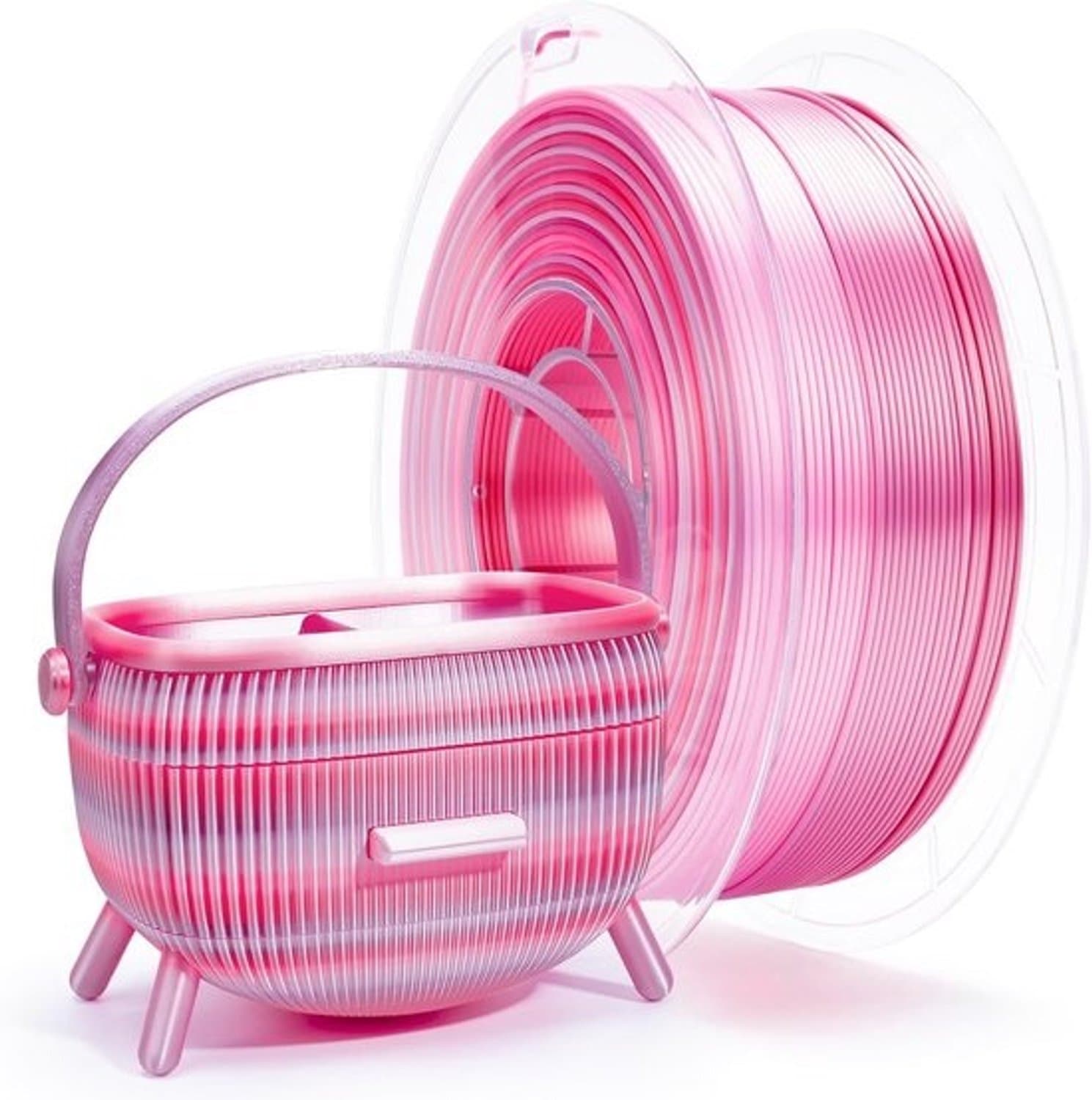 Zijde multicolor PLA-filament - 1.75 mm voor 3D-printers - Tri-kleuren regenboog