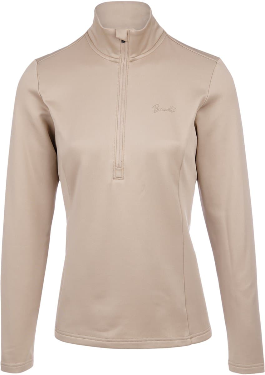 Brunotti - Heronne Snow Fleece Dames - Simply Taupe - Fleece Vest - Wintersport Kleding - Tricot Fleece - XL