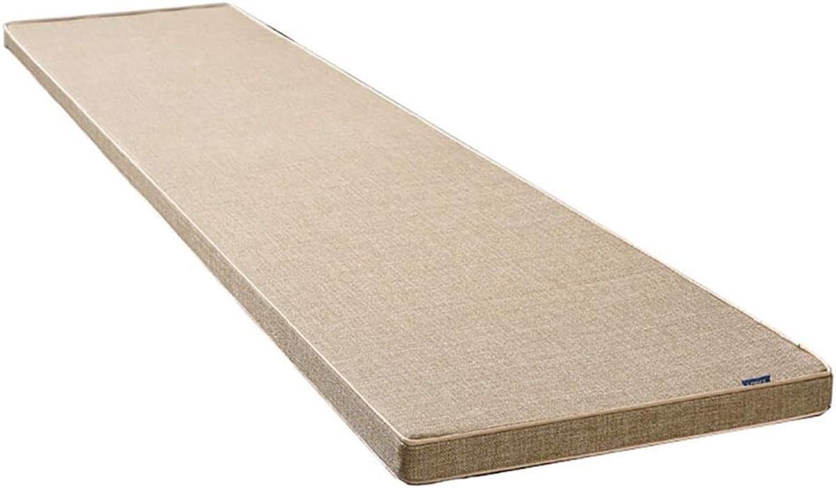 wangk Garden Bench Cushion,2 or 3 Seater Sofa Mat Pad Patio Bench Pad Reclining Cushion Replacement Mattress Pad Elastic Thicken Dining Chair Pads-Beige 150×50×3cm(59×19×1.2")